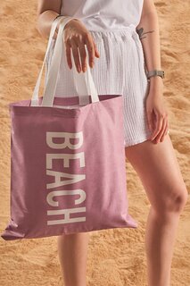 Пляжная сумка с принтом и пляжным узором Zeynep Tekstil, сирень