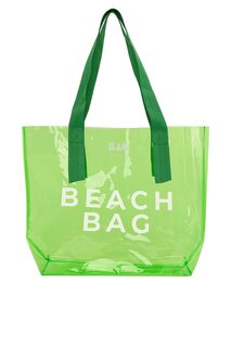 Пляжная сумка Прозрачная пляжная сумка с принтом Bagmori, зеленый