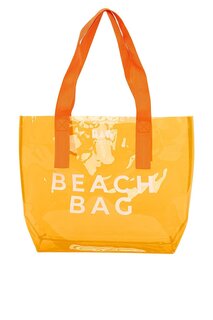 Пляжная сумка Прозрачная пляжная сумка с принтом Bagmori, апельсин