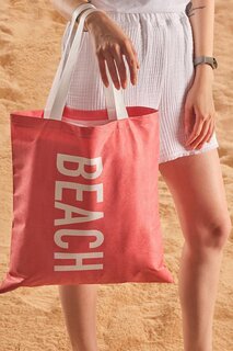 Пляжная сумка с принтом и пляжным узором Zeynep Tekstil, апельсин