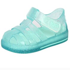 Пляжные сандалии для девочек с блестками Star Glitter S10265 IGOR, матовый водно-зеленый