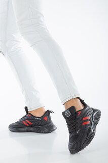 D806 Ежедневные ортопедические мужские кроссовки Daxtors, черный-светло-красный