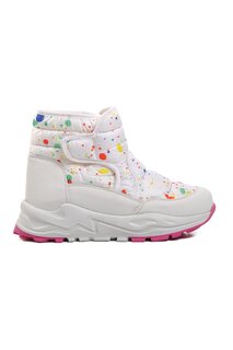FY222-F Белые зимние ботинки для девочек с флисовой подкладкой Ayakmod