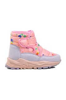 FY222-P Розово-сиреневые зимние ботинки для девочек с флисовой подкладкой Ayakmod