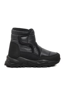 Fy222-P Черные зимние ботинки для девочек с флисовой подкладкой Ayakmod