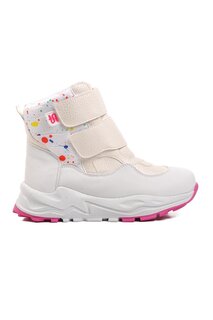 FY223-F Белые зимние ботинки для девочек с флисовой подкладкой Ayakmod