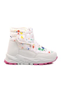 Fy222-P Белые зимние ботинки для девочек с флисовой подкладкой Ayakmod