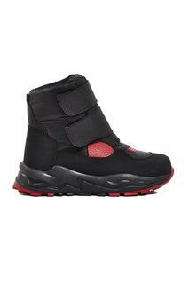 FY224-F Черно-красные зимние ботинки для девочек с флисовой подкладкой Ayakmod
