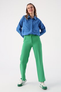 Green01 Широкие брюки с карманами ALL DAY