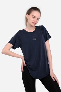 Женская футболка PLUS темно-синяя SLAZENGER