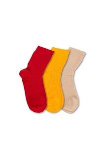 Женские носки из трех предметов, разноцветные Cozzy Socks