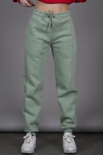 Женские мятно-зеленые спортивные штаны с эластичной резинкой на талии MG1568 MADMEXT
