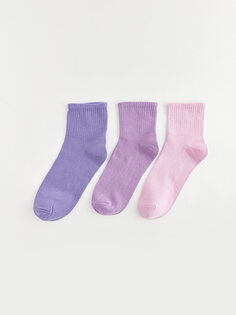 Женские носки на плоской подошве, 3 пары LCW ECO, розовый