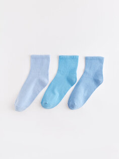 Женские носки на плоской подошве, 3 пары LCW ECO, синий