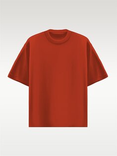 Базовая футболка Oversize Красная ablukaonline