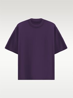 Базовая футболка Oversize Фиолетовая ablukaonline
