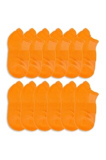 Женские носки с клеткой для полотенец, 12 предметов, оранжевые Cozzy Socks