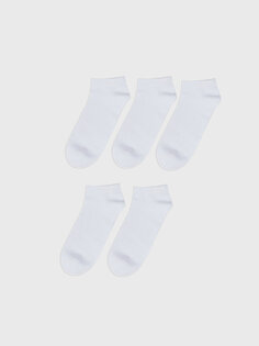 Женские носки-пинетки на плоской подошве, 5 шт. LCW DREAM, оптический белый