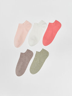 Женские носки-пинетки на плоской подошве, 5 шт. LCW DREAM, бледно-розовый