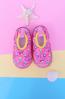 Розовые морские туфли для девочек на нескользящей подошве-F-7041 First Step