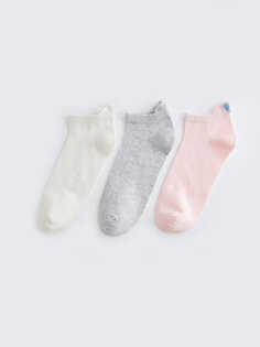 Женские носки-пинетки с вышивкой, 3 пары носков LCW DREAM
