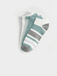 Женские носки-пинетки с рисунком, 5 пар носков LCW DREAM, экрю