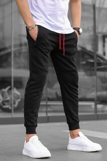 Черные базовые мужские спортивные штаны MADMEXT