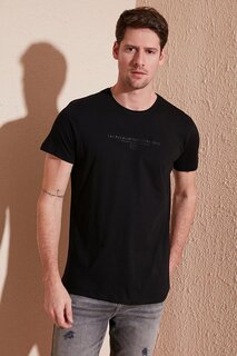 Базовая футболка приталенного кроя с круглым вырезом и текстовым принтом 541TACTICAL Buratti, черный
