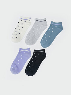 Женские носки-пинетки со звездным узором, 5 пар носков LCW DREAM