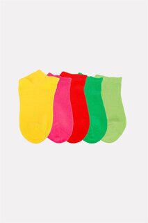 Женские однотонные ботильоны из 5 предметов, разноцветные Cozzy Socks