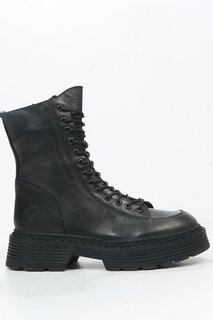 Черные женские ботинки из натуральной кожи Loberia 102 23935-Z Hammer Jack