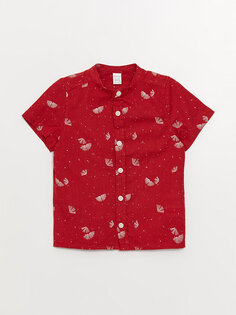Рубашка для мальчика с короткими рукавами и воротником LCW baby