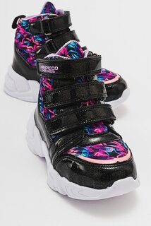 Черные ежедневные спортивные ботинки анатомической формы для девочек MİNİPİCCO, черный Minipicco
