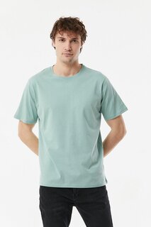 Базовая футболка с круглым вырезом Fullamoda, вода зеленая
