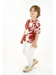 Рубашка и брюки для мальчика с завязочным воротником Catz Kids, смешанный