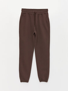 Женские однотонные спортивные штаны для джоггеров с эластичной резинкой на талии LCW Casual, темно коричневый