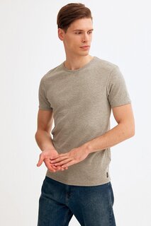 Базовая футболка с круглым вырезом Fullamoda, серый