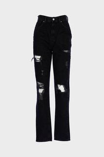 Черные женские джинсовые брюки Ariana с высокой талией и молнией C 4525-154 CROSS JEANS