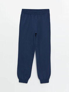 Женские однотонные спортивные штаны для джоггеров с эластичной резинкой на талии LCW Modest, светло-темно-синий