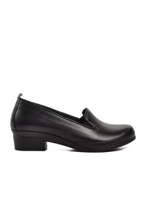 Черные женские классические туфли из натуральной кожи 82-24К Ayakmod