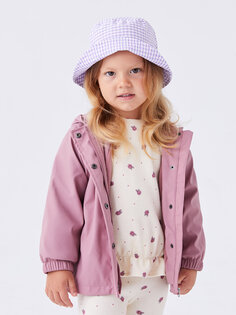 Базовое пальто для маленьких девочек с капюшоном и длинными рукавами KANZ