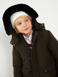 Базовое пальто с капюшоном для мальчика SOUTHBLUE, темное правое