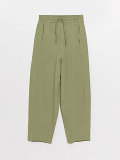 Женские однотонные спортивные штаны с эластичной резинкой на талии LCWAIKIKI Classic, бледно-зеленый