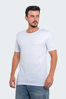 Мужская футболка SANDER KTN Plus Size белая SLAZENGER