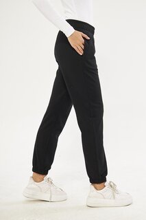 Черные женские эластичные спортивные штаны для джоггеров Chandraswear