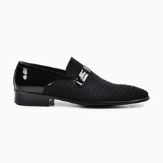 Черные замшевые мужские классические туфли из натуральной кожи 5098-2 Fosco