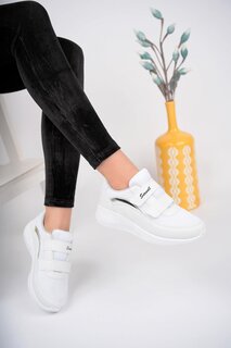 Женские ортопедические удобные кроссовки на липучке Chester без шнурков, спортивная обувь Muggo, белый