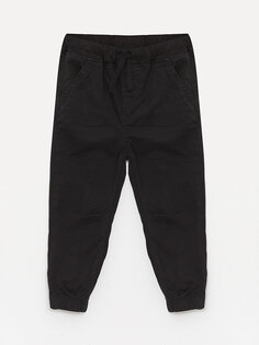 Базовые брюки для маленьких мальчиков с эластичной резинкой на талии LCW ECO, новый черный