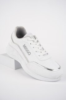 Женские ортопедические повседневные стильные удобные кроссовки на шнуровке Happy, спортивная обувь Muggo, белый