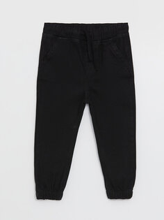Базовые брюки для маленьких мальчиков с эластичной резинкой на талии LCW ECO, новый черный